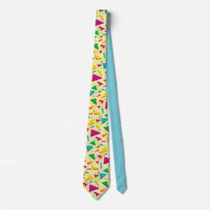 Corbata lazo retro colorido de 80s 90s RAD