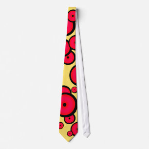 Corbata Lazo retro de los círculos