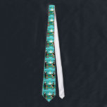 Corbata Lazo retro del salón de cóctel<br><div class="desc">Cada hora es hora feliz con este lazo retro del salón de cóctel. Las características del diseño moderno de los mediados de siglo un vibrante, estilo de los años 60, minimalista, dibujo de un con clase, barra del dibujo animado del cóctel. Contra el contexto del aguamarina pared, podemos ver filas...</div>