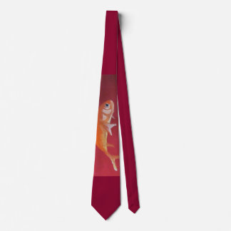 Corbata lazo rojo de los pescados