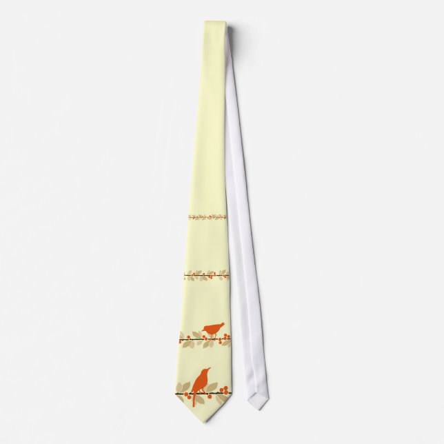 Corbata Lazo rojo del pájaro (Anverso)