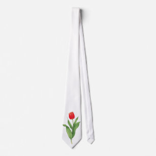 Corbata Lazo rojo del tulipán