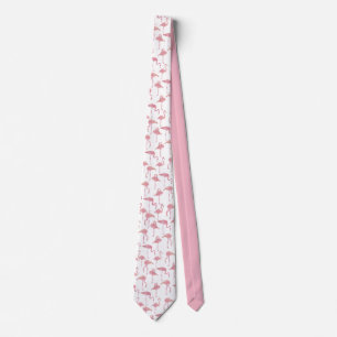Corbata Lazo rosado del flamenco