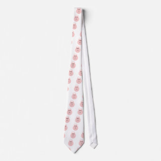 Corbata Lazo rosado tonto del cerdo