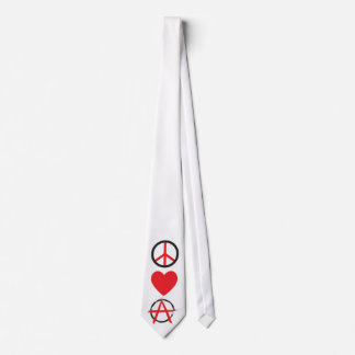 Corbata Lazo simple de la anarquía del amor de la paz