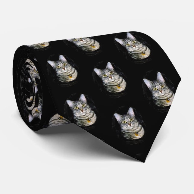 Corbata Lazo sonriente del gato (Enrollado)