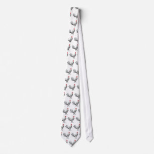 Corbata Lazo Spangled plata del gallo de Hamburgo