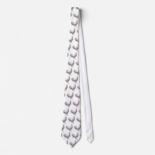 Corbata Lazo Spangled plata del gallo de Hamburgo (Anverso)