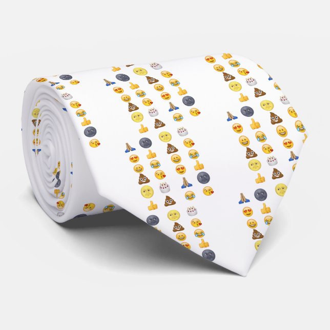 Corbata Lazo superior de la colección de la emoji (Enrollado)
