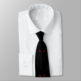 Corbata LAZO UNO EN lazo rojo de los ojos de gatos