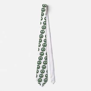 Corbata lazo verde de la paz