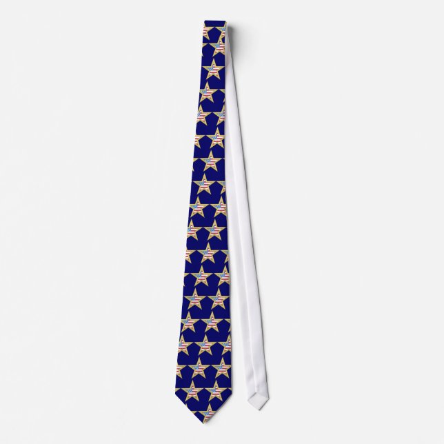 Corbata Lazos americanos patrióticos de la estrella (Anverso)