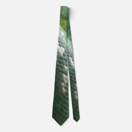 Corbata Lazos con piel de serpiente de selva tropical