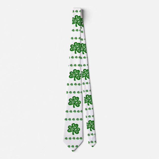 Corbata Lazos de diseñadora del Día de San Patricio (Anverso)