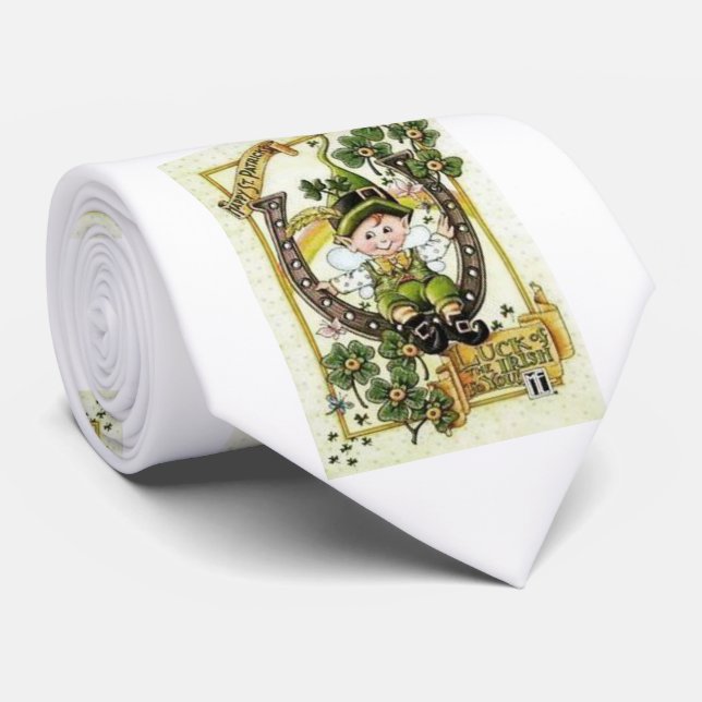 Corbata Lazos de diseñadora del Día de San Patricio (Enrollado)