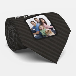 Corbata Lazos de encargo del día de padres de la foto,