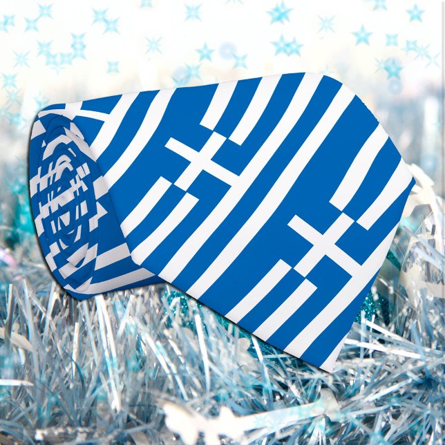 Corbata Lazos de Grecia, moda de negocios, bandera griega (Subido por el creador)