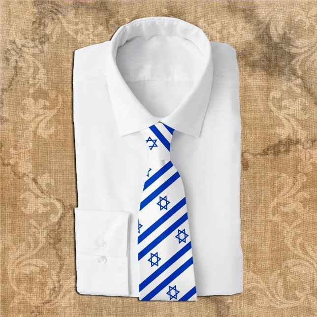 Corbata Lazos de Israel, moda Bandera de Israel, negocios (Subido por el creador)