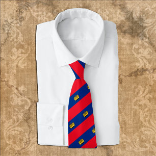 Corbata Lazos de Liechtenstein, moda de la bandera, negoci