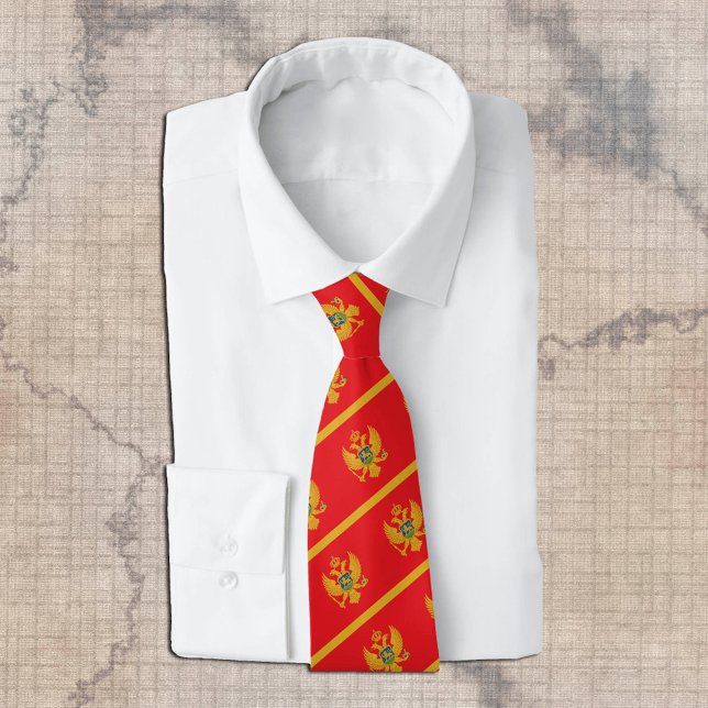 Corbata Lazos de Montenegro, moda de la bandera, negocios (Subido por el creador)