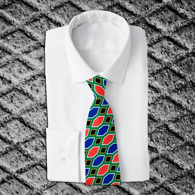 Corbata Lazos modernos de Sudáfrica, moda de la bandera af (Subido por el creador)