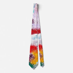 Corbata Lazos multicolores vivos y coloridos