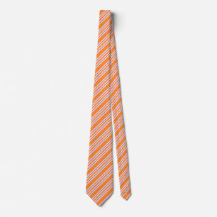 Corbata Lazos rayados para hombres Naranjas