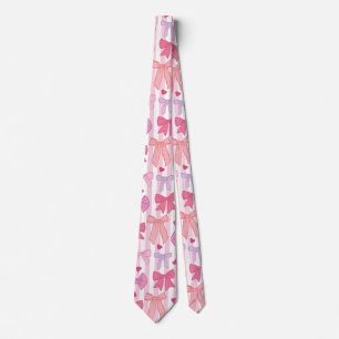 Corbata Lazos y rayas pastel femeninas