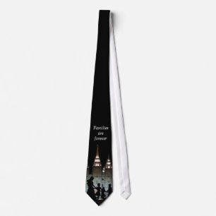 Corbata LDS Tie-SL Temple; Las familias están para siempr