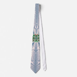 Corbata Leaf azul