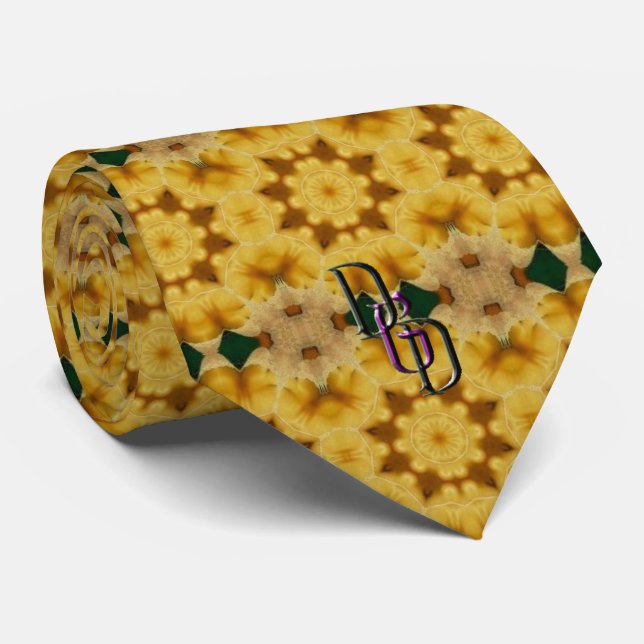 Corbata Leaf de oro (Enrollado)