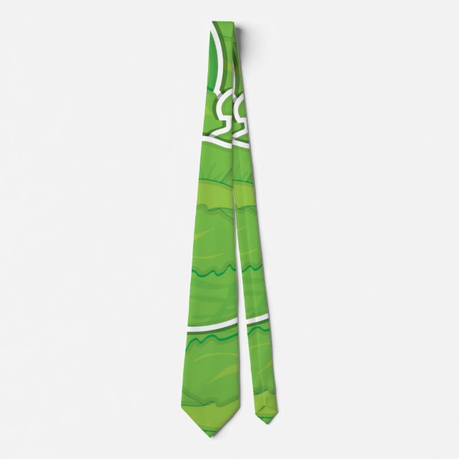 Corbata Lechuga funky (Anverso)