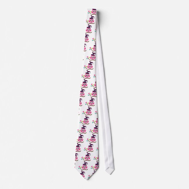 Corbata Lechuza Cute Halloween (Anverso)