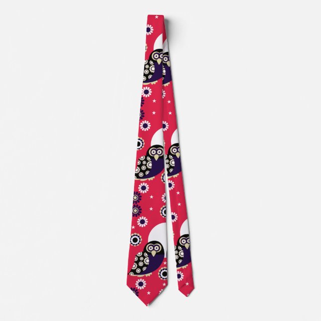 Corbata Lechuza de Arte Popular (Anverso)