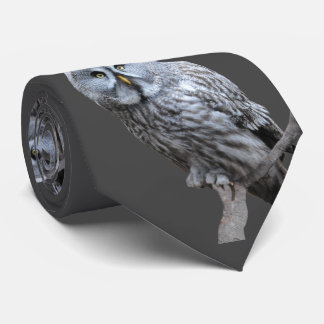 Corbata Lechuza gris grande