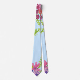 Corbata Leggings de envoltura de patrón de flores silvestr