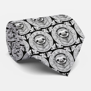 Corbata Lemas en blanco y negro