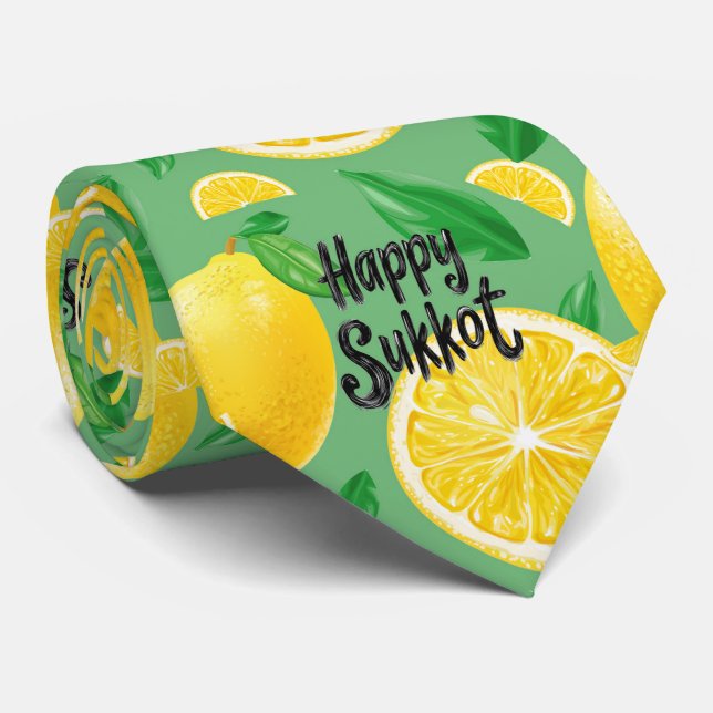 Corbata Lemon Delight Sukkot (Enrollado)