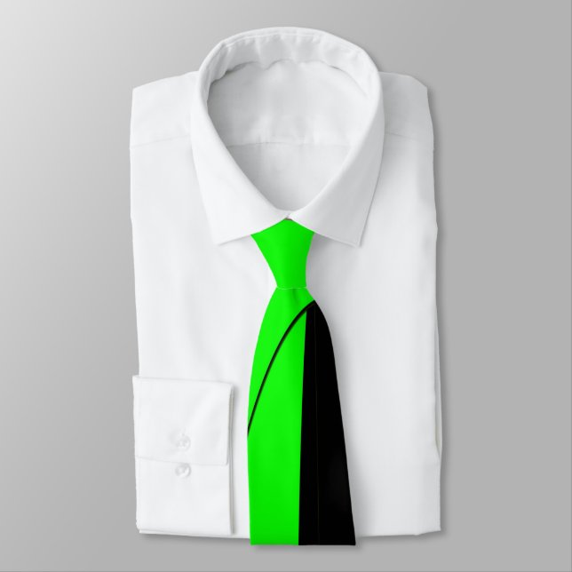 Corbata Lemon Lime Resumen Arte (Atado)
