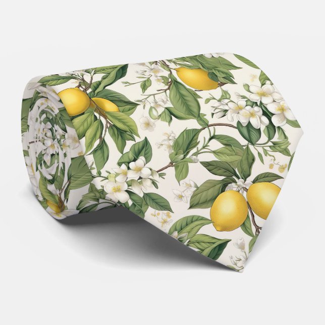 Corbata Lemon Pattern Men's Necktie  (Enrollado)