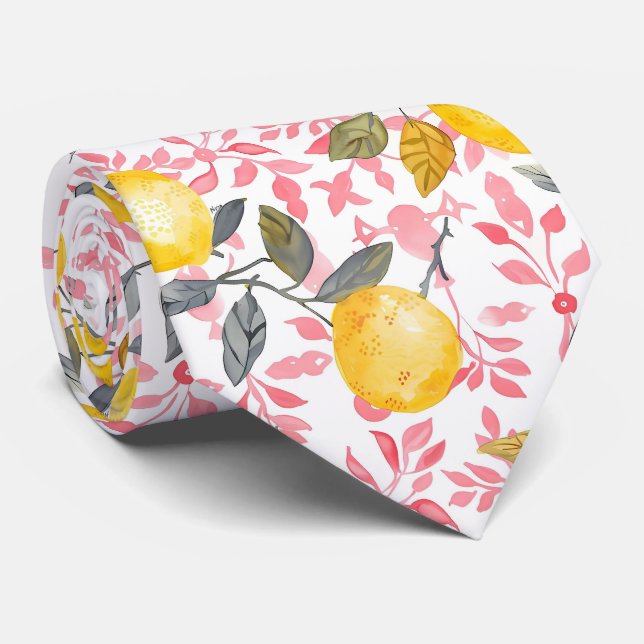 Corbata Lemon Pattern Men's Necktie  (Enrollado)