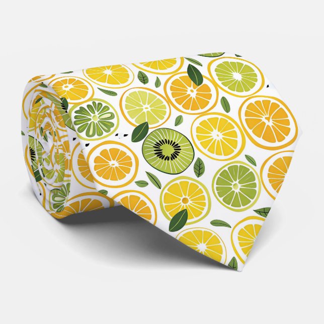 Corbata Lemon Pattern Men's Necktie  (Enrollado)