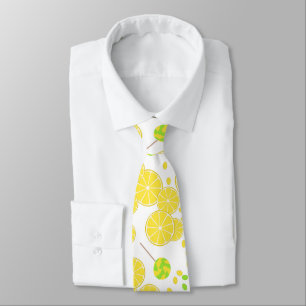 Corbata Lemones brillantes sin foco dulces lollipops