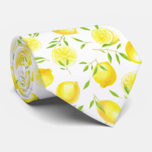 Corbata Lemones y hojas