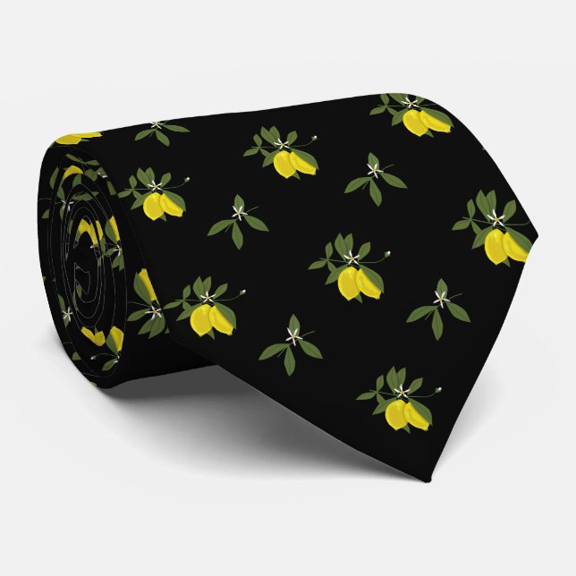 Corbata Lemons and flowers (Enrollado)