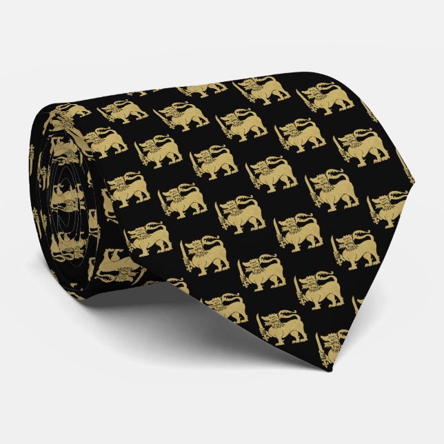 Corbata León de bandera de Sri Lanka (Enrollado)