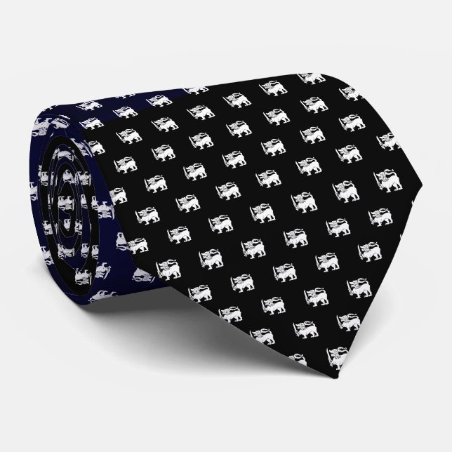 Corbata León de bandera de Sri Lanka (Enrollado)