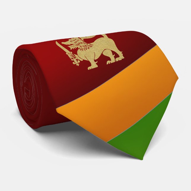 Corbata León de bandera de Sri Lanka (Enrollado)