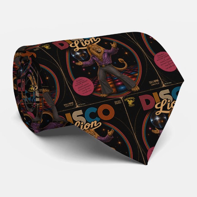 Corbata León Disco (Enrollado)