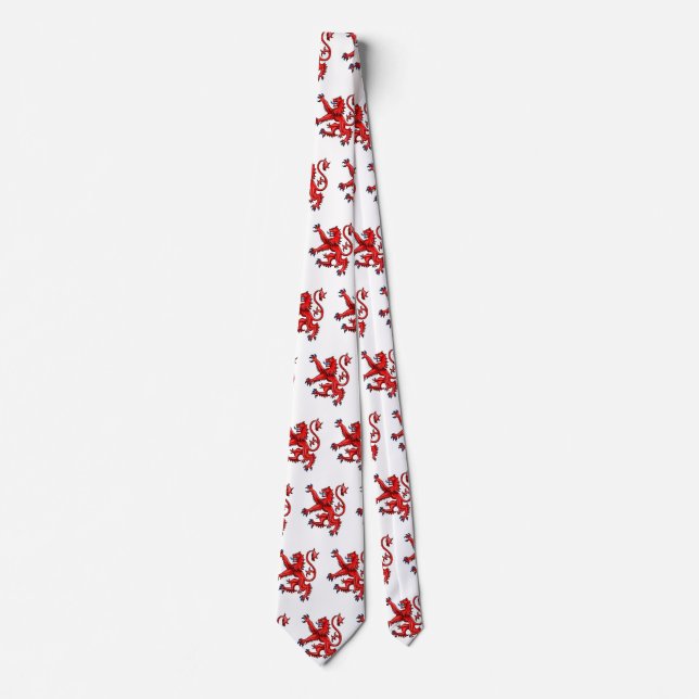 Corbata León escocés desenfrenado (Anverso)